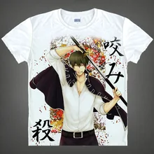 Gintama T shirts kawaii Japanese Anime t shirt Manga Shirt Cute Cartoon Silver Soul Gin Tama