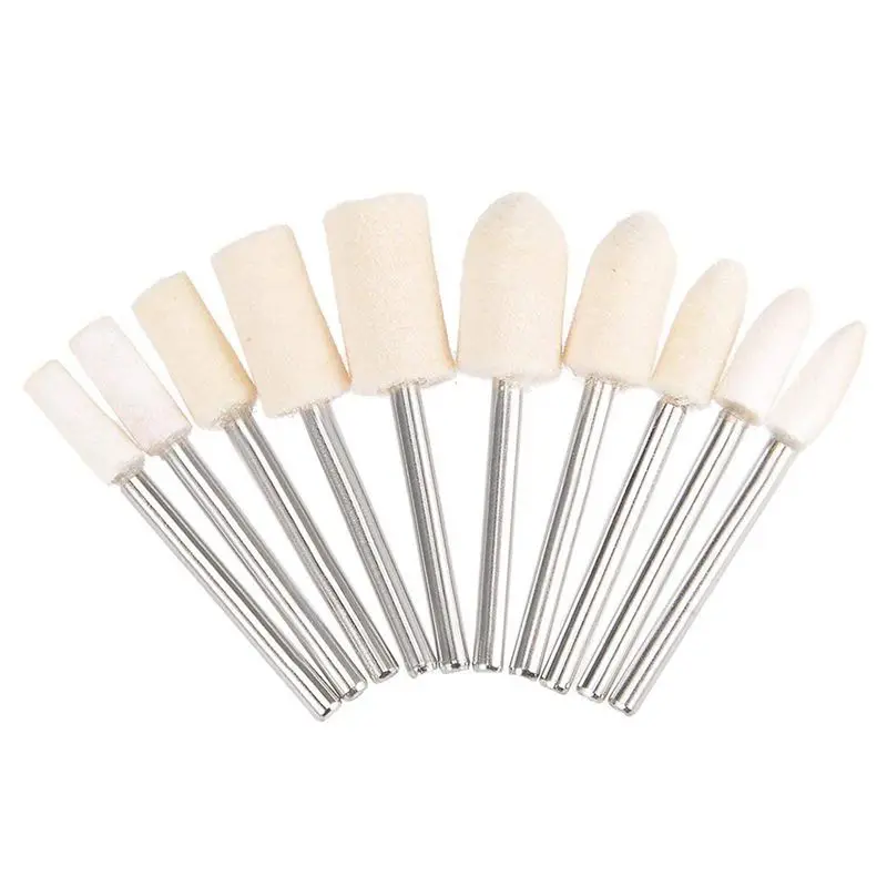 BMBY-1/8-inch Shank Wool Felt Mandrel Mounted Grinding Polishing Tool 100 in 1 Set