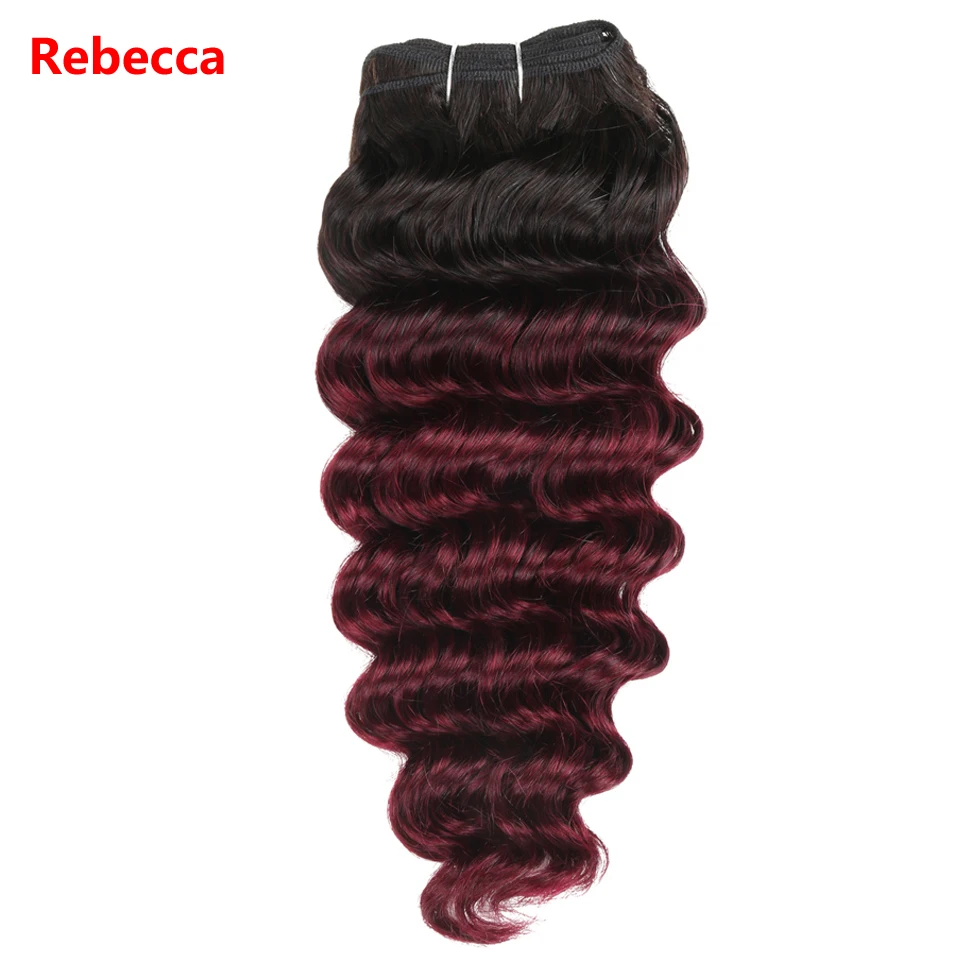 tecer 1 pacote pré-colorido ombre vinho vermelho