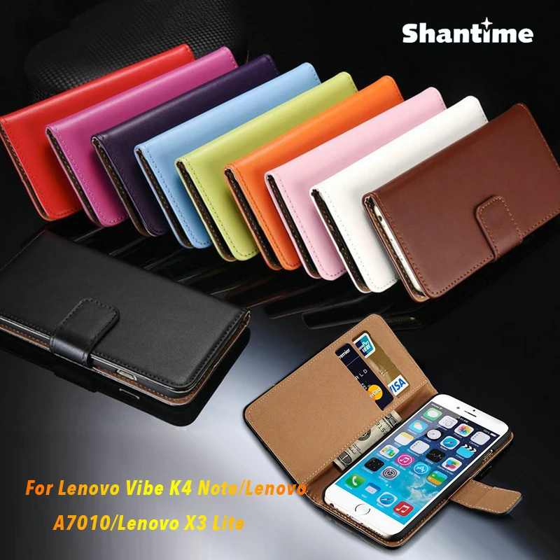 

PU Leather Phone Case For Lenovo Vibe K4 Note Flip Case For Lenovo A7010 X3 Lite Business Case Soft Silicone Back Cover
