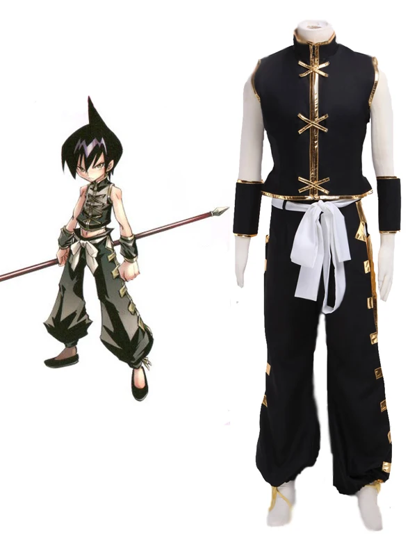 Free Shipping Shaman King Tao Ren Shaman Fighting Uniform Anime Cosplay