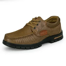 2016 Summer Classic Moda Doug Mocasines de Cuero Genuinos Planos de Los Hombres Zapatos de Los Hombres Calzado de Estilo Británico Elegante Casual Zapatos Perezosos