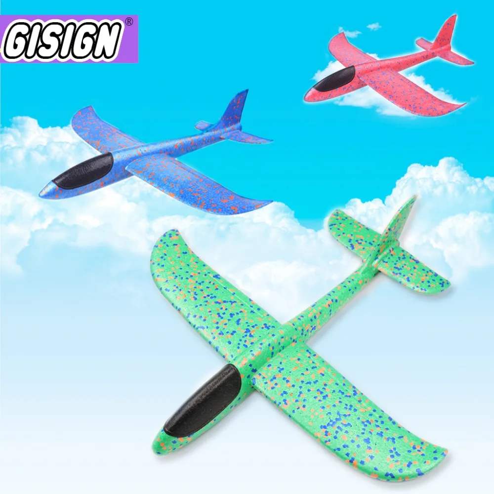 Mousse avion jouets main jeter avion volant modèle lancement en plein air vol planeur avion jouets pour enfants jouer jeu jouets