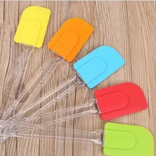 Dhl 200 шт Кондитерские инструменты силиконовый шпатель для выпечки скребок для крема с маслом лопатка для торта приготовления торта