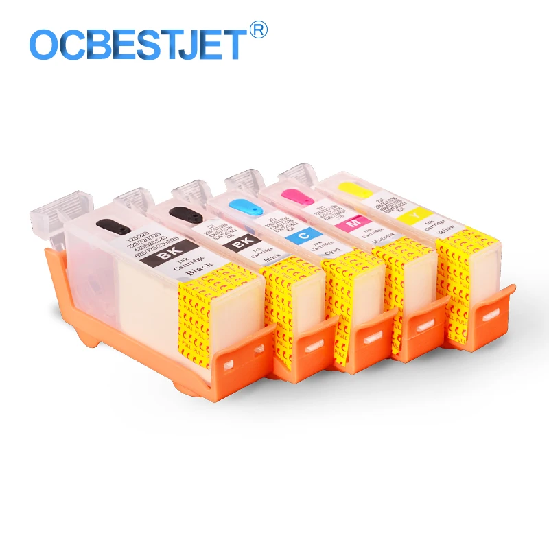 

5Colors/Set For Canon PGI-125 CLI-126 Refillable Ink Cartridge With ARC Chip For Canon IP4810 IP4910 MG5210 MG5310 IX6510 MG6110