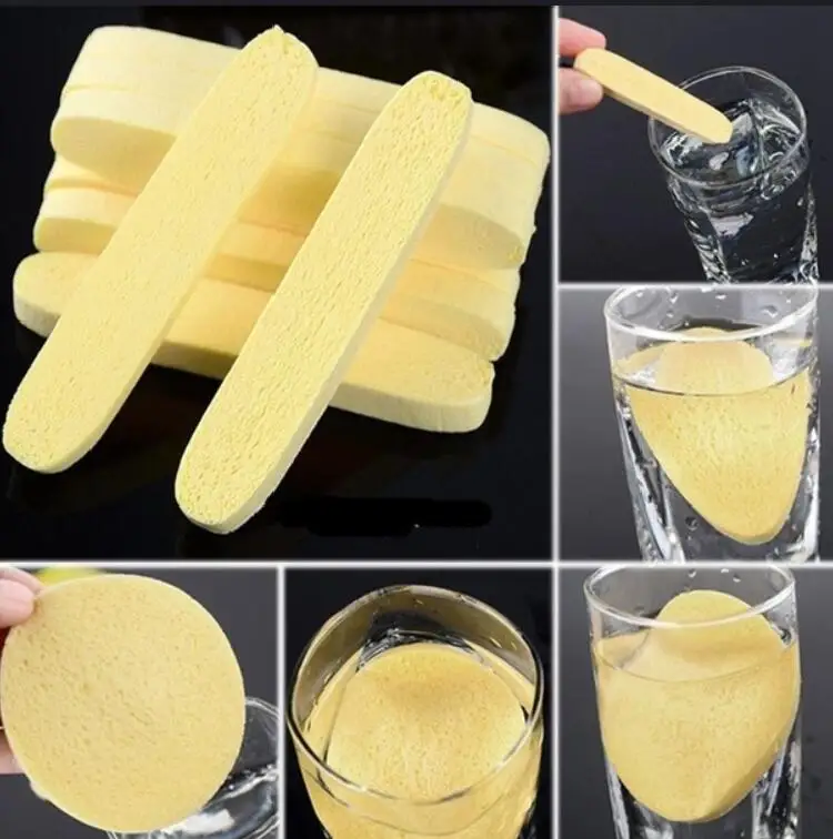 

12pc Facial Cleaning Sponge Face Cleaner Mat Puff Compressed Travel Makeup Facial Washing Stick Beauty Cosmetic Tool Accessories