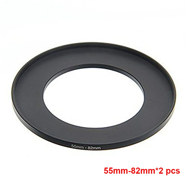 

JUST NOW High-quality 2PCS 55-82MM Step-Up Ring Filter Adapter (55MM Lens to 82MM Accessory) (2 PCS Ring Filter Adapter)