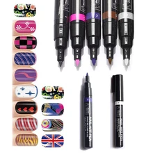 Nail Art Pen for 3D Nail Art DIY Decoration Nail Polish Pen Dual-use Art Design Drawing Pen Beauty Manicure Decor Tool Nail Art Pen for 3D Nail Art DIY Decoration Nail Polish Pen Dual-use Art Design Drawing Pen Beauty Manicure Decor Tool