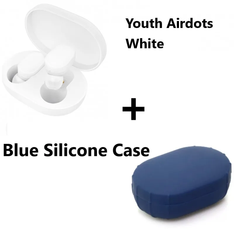 Xiaomi mi AirDots TWS Bluetooth наушники беспроводные наушники-вкладыши гарнитура с mi c и зарядной док-станцией Молодежная версия - Цвет: BlueCase Add Headset