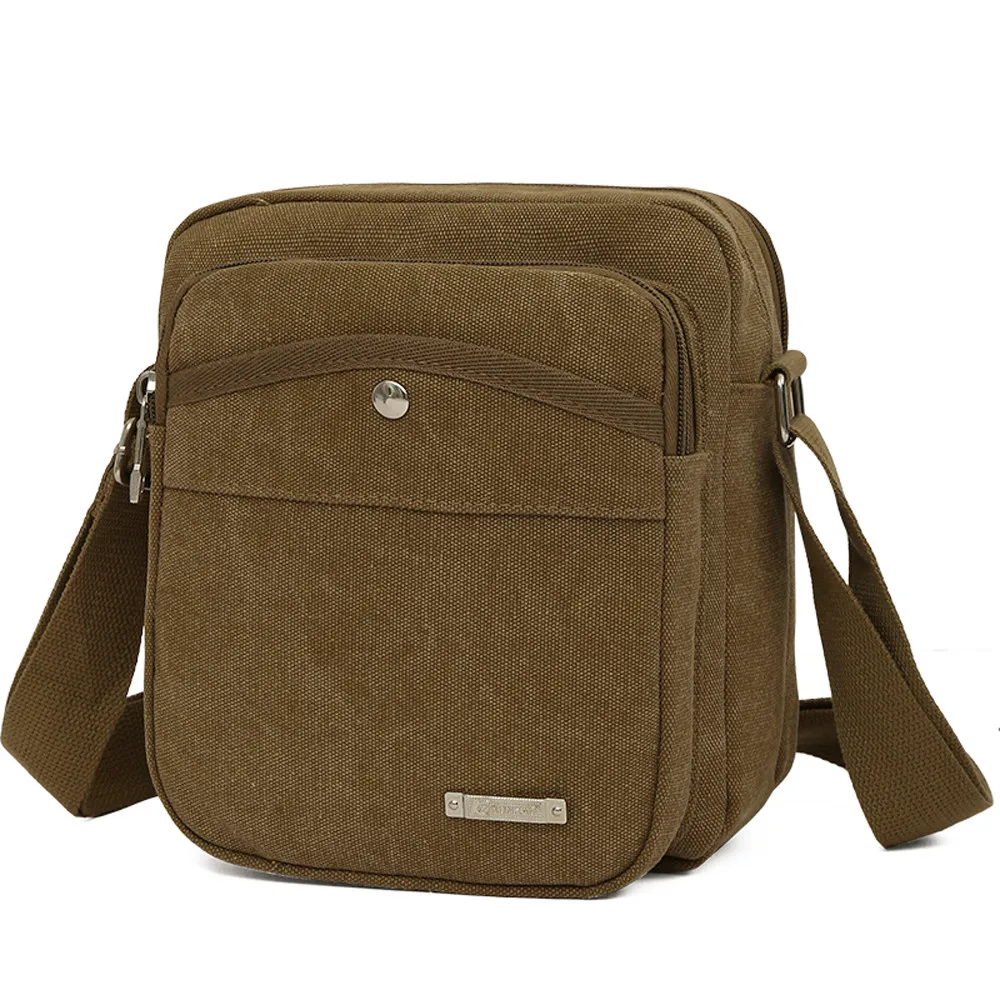 Модная мужская сумка, сумка-мессенджер, деловой Повседневный портфель, сумка через плечо - Цвет: Brown