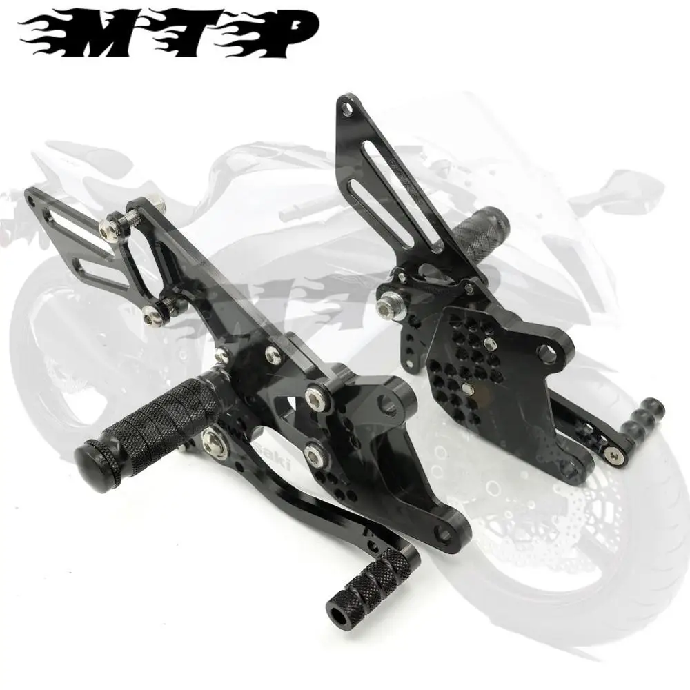 Adjustable Racing Rear Sets Footpegs For Kawasaki ZX-10R 2008, 2009, 2010