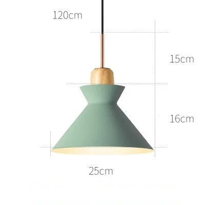 LukLoy подвесные светильники Macaroon Красочный светодиодный современная лампа, подвесной светильник для кухни остров столовая освещение - Цвет корпуса: B green