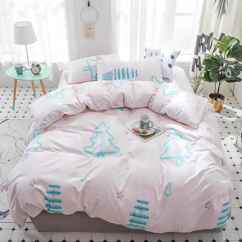 Bed Set 3/4 Pcs Bedding Sets Duvet Cover Comforter Cover Bed Sheet Bed Linen Pillowcase King Queen Double Full Twin Size