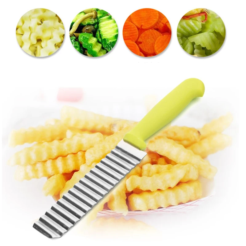 

High Quality Kitchen Potato Slicer Cutters Small Size Stainless Steel Potato Chips Cut Kitchen Knife Slicers Cooking Tools -20
