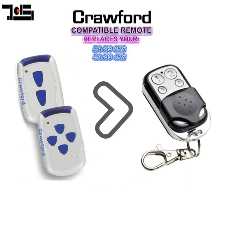 For Crawford Remote Ea433 2ks Ea433 4ks Replacement Garage Door