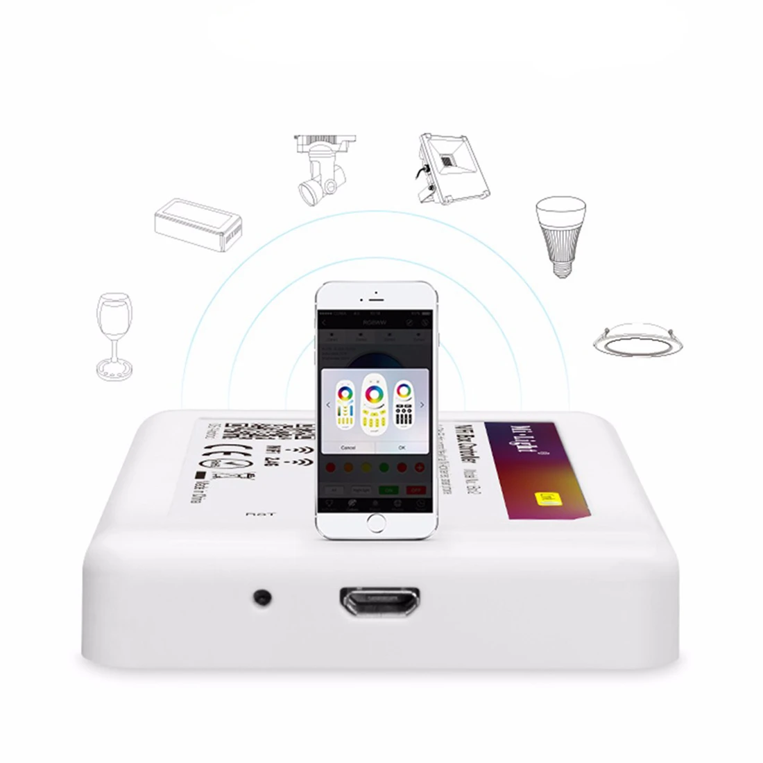 

Mi Light DC 5V WiFi iBox LED Controller Smart Night light 2.4G Wireless WiFi rgb Controller For Mi Light LED Bulb Lamp Lighting