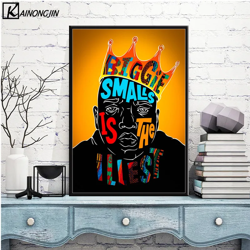 Известный B.I.G. Плакат Biggie Тупак Шакур 2pac плакаты и принты художественные