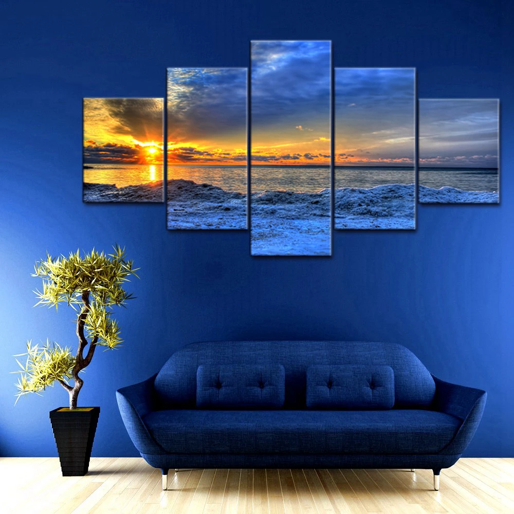 Buy Canvas Painting Sunset Sunrise on the Sea Seascape