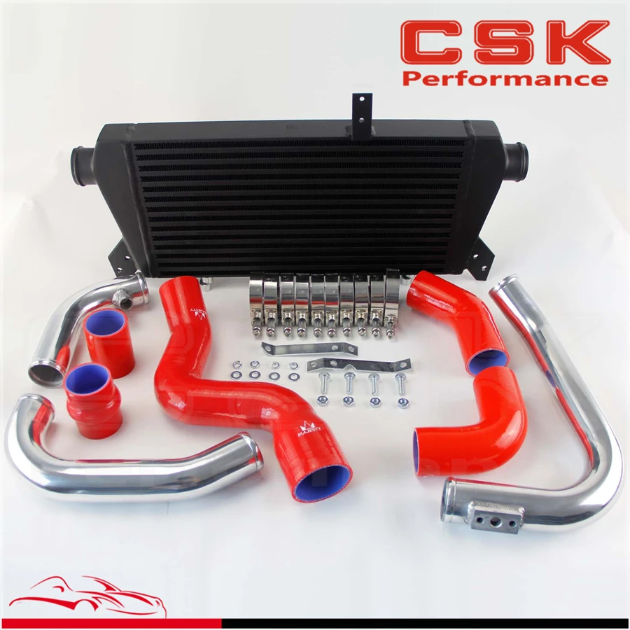 Переднее Крепление интеркулера + комплект труб подходит для Audi A4 1 8 T Turbo B6 Quattro 02 06