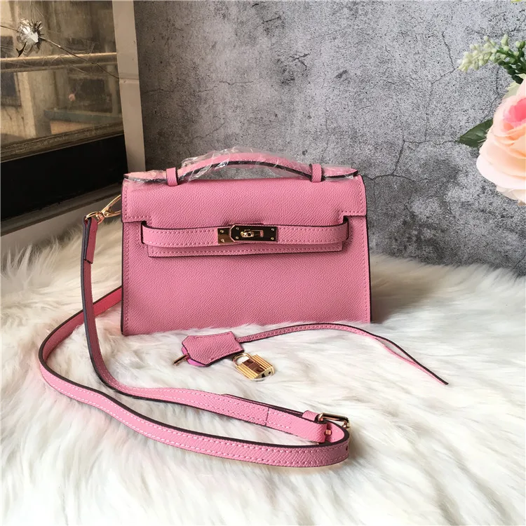 

Split Leather Lady Handbag Women Shoulder Bag Small Square Lock Palmprint Casual Famous Brand Designer Messenger Luxury Bolsos