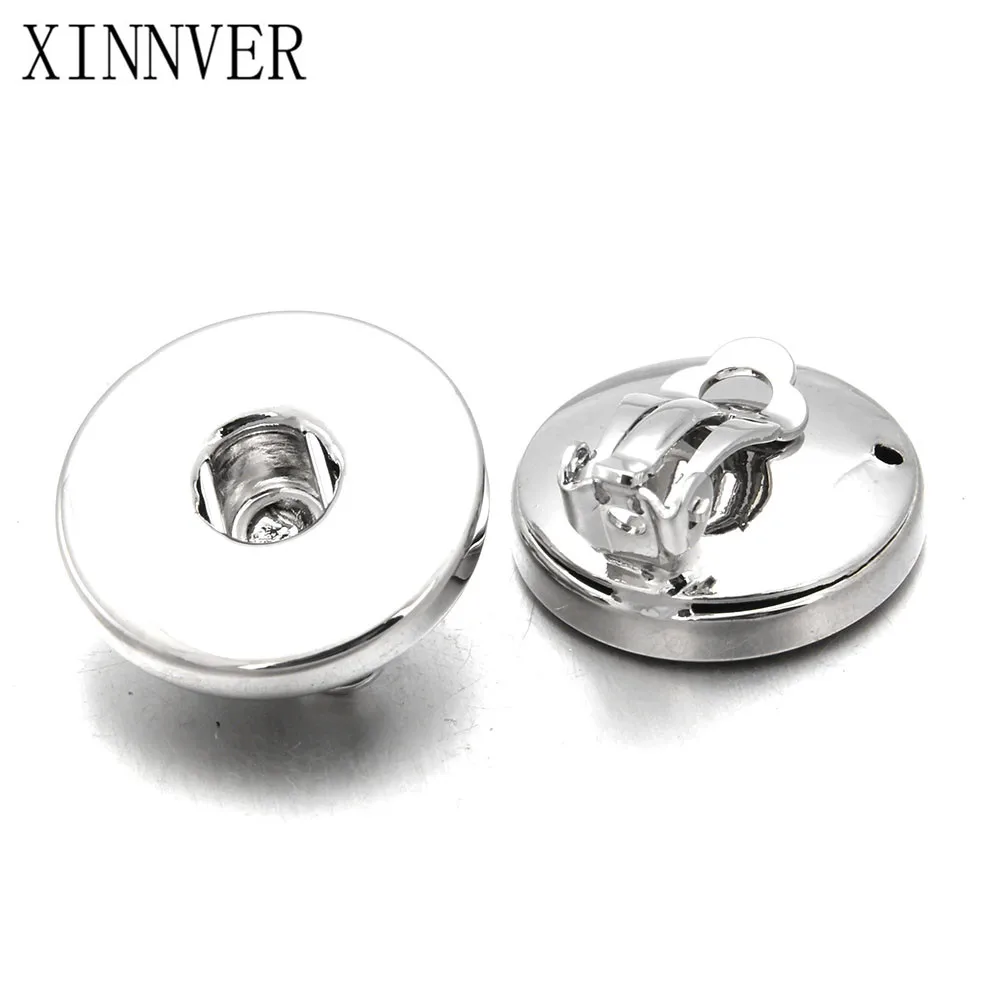 

New Snap Jewelry Fashion Interchangeable Snap Buttons Earrings Fit 18 mm Snap Clip Earrings For Women Jewelry