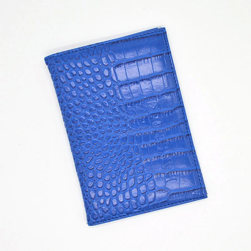 Unisex Crocodile Passport Holders Casual Travel Cute Passport Case women and Girls Leather Case Cover Protection