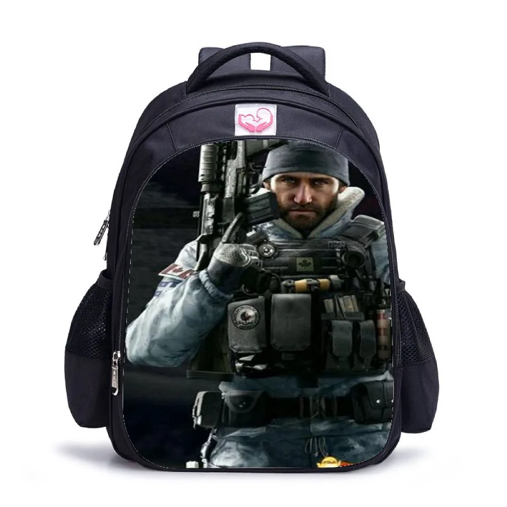 Новый печати Военная Униформа обувь для мальчиков рюкзак игры Tom Clancy Радуга дорожная сумка Six Siege унисекс студенческий ноутбук школьная