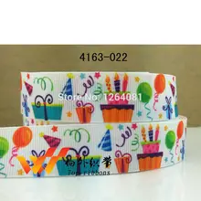 7/" 22 мм Цветочная лента для подарка лента бантики для волос DIY аксессуар логотип печатные Индивидуальные Ленты 4163-022