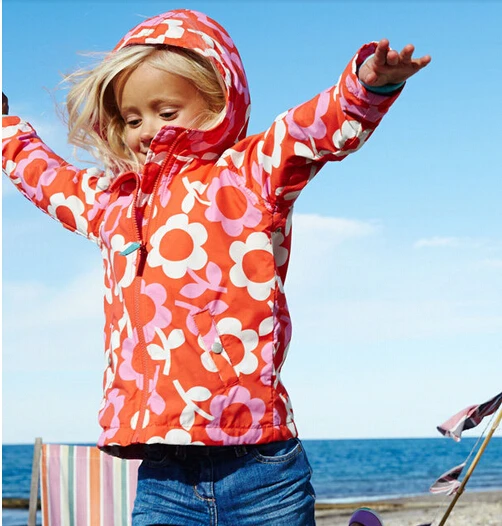 Детская одежда, весенне-осенний Тренч с принтом для маленьких девочек, верхняя одежда, куртка, куртка для улицы - Цвет: Photo Color7