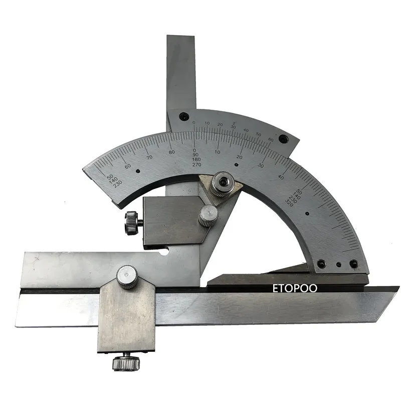30 to 320 degree Precision Angle Measuring Finder Universal Bevel Protractor Tool Ruler Tool for inner and outer parts 6