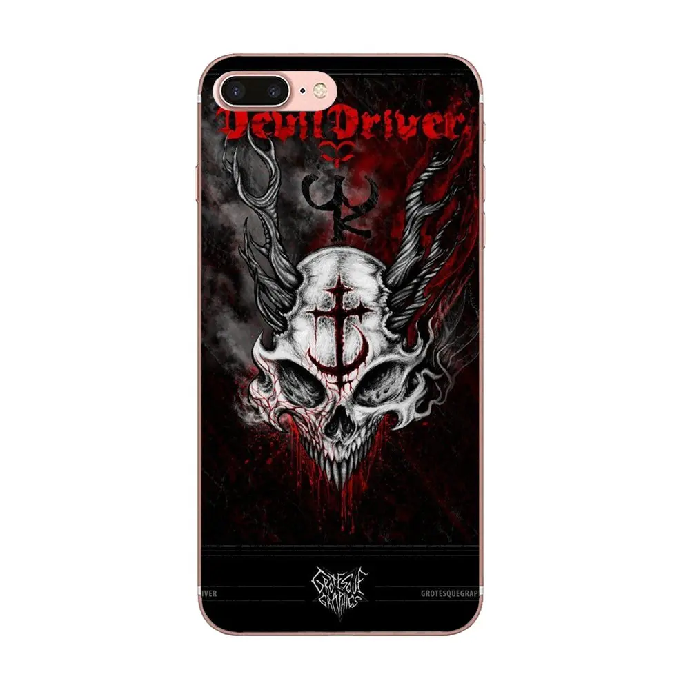 Металлический чехол для телефона с рисунком рок группы Trivium Apple iPhone 4 4S 5 5C 5S SE 6 6S 7 8