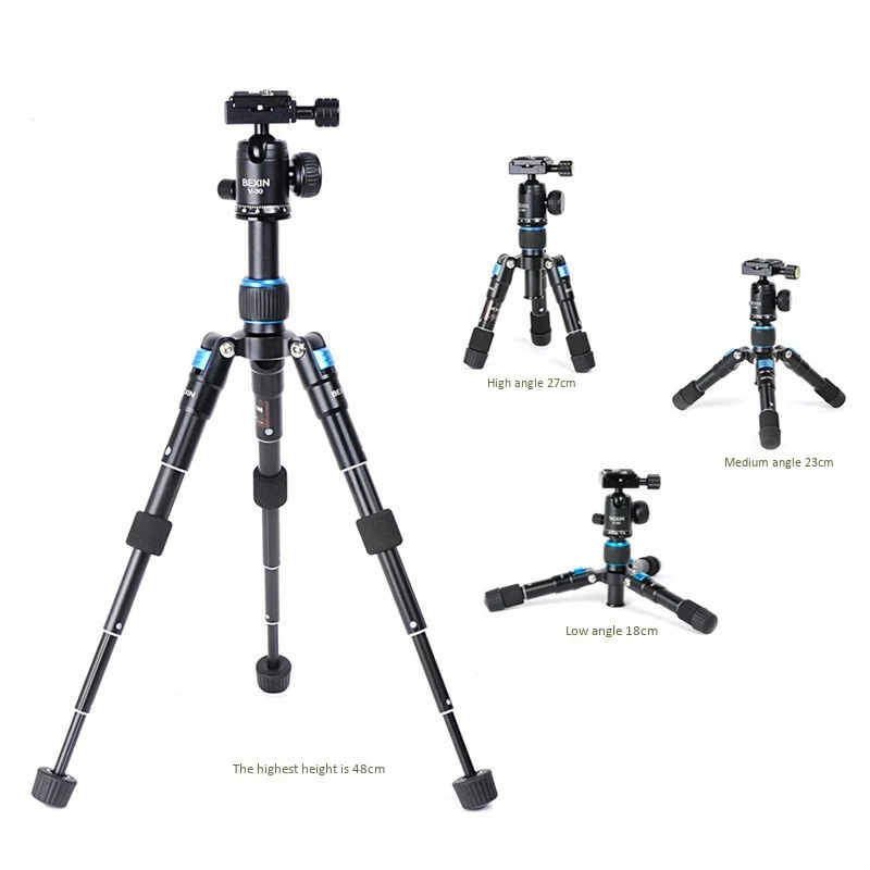 AMS-Bexin Ms08 камера для путешествий Профессиональная фотография смартфон рыболовный штатив шариковая головка Мини штатив держатель для телефона камера