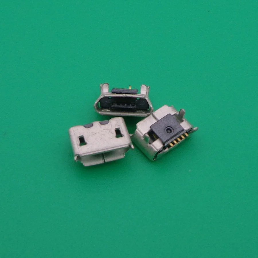 100pcs lot Micro USB Data Connectors Socket Charging Port For