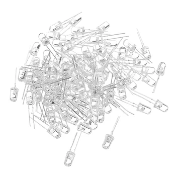 

100 Pcs 5mm 2.5-3.2V RGB Bright Colorful Flash LED F5 Light Emitting Diode For Christmas Tree Kit Module