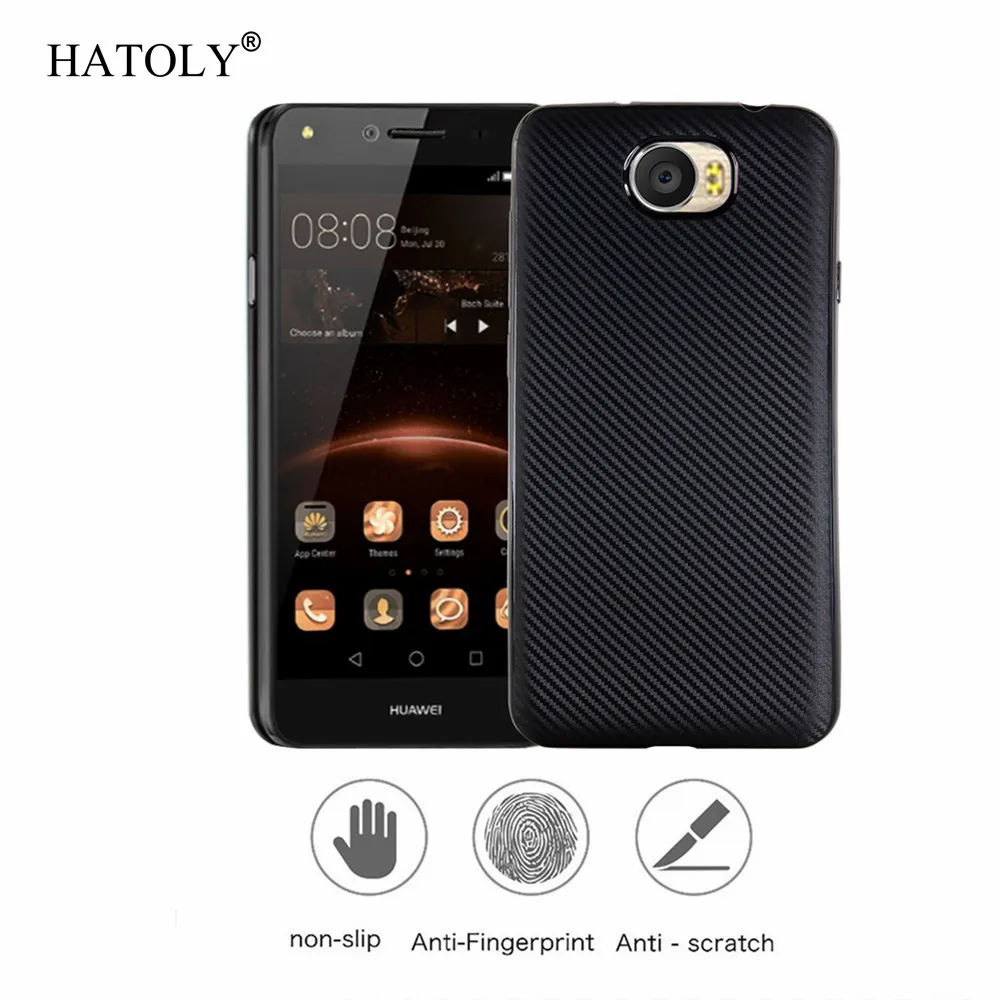 HATOLY For Capa Huawei Y5 II Case Rubber &amp TPU Rugged Y52 Soft Cover Protection Fundas 5.0&quot |