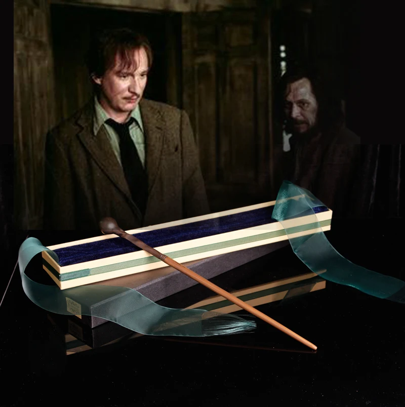 Goedkoop Nieuwste Metal Core Nieuwste Kwaliteit Deluxe Harri Movie Remus Lupin Toverstokjes Stick met Geschenkdoos Verpakking