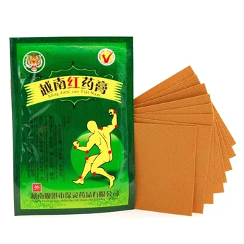 

8pcs Vietnam Red Tiger Balm Plaster Back Neck Body White Meridians Relief Patch Muscle Relaxation Capsicum Herbs Plaster C075