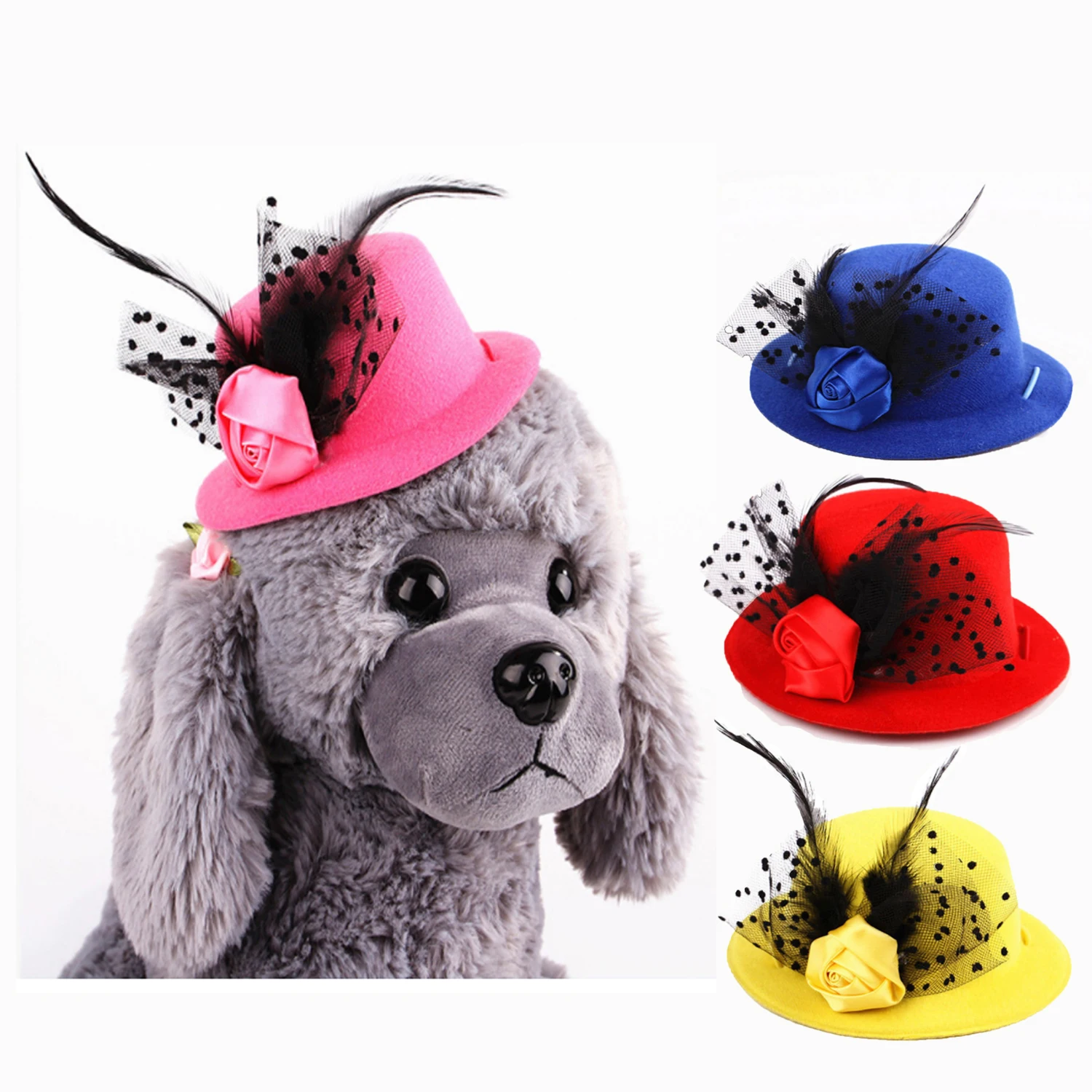 

2019 Pet hat Socialite cap Gentleman hat for dogs Cat and dog headdresses and hats