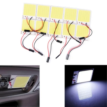 

1Pc LED Light 48 SMD COB LED T10 4W 12V Light Car Interior Panel Lights Dome Lamp Bulb+Parts