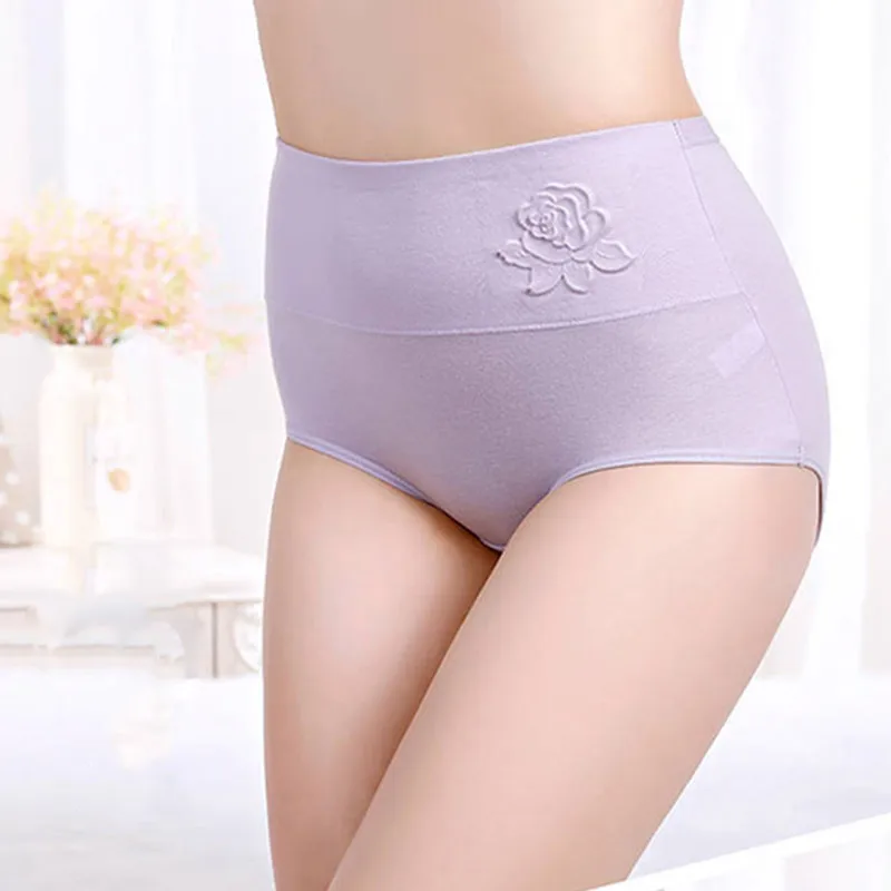 

High Waist Fashion Plus Size 3XL Panties for women Sexy briefs Seamless Panties Cotton Underwear Breathable Big Size Lingerie