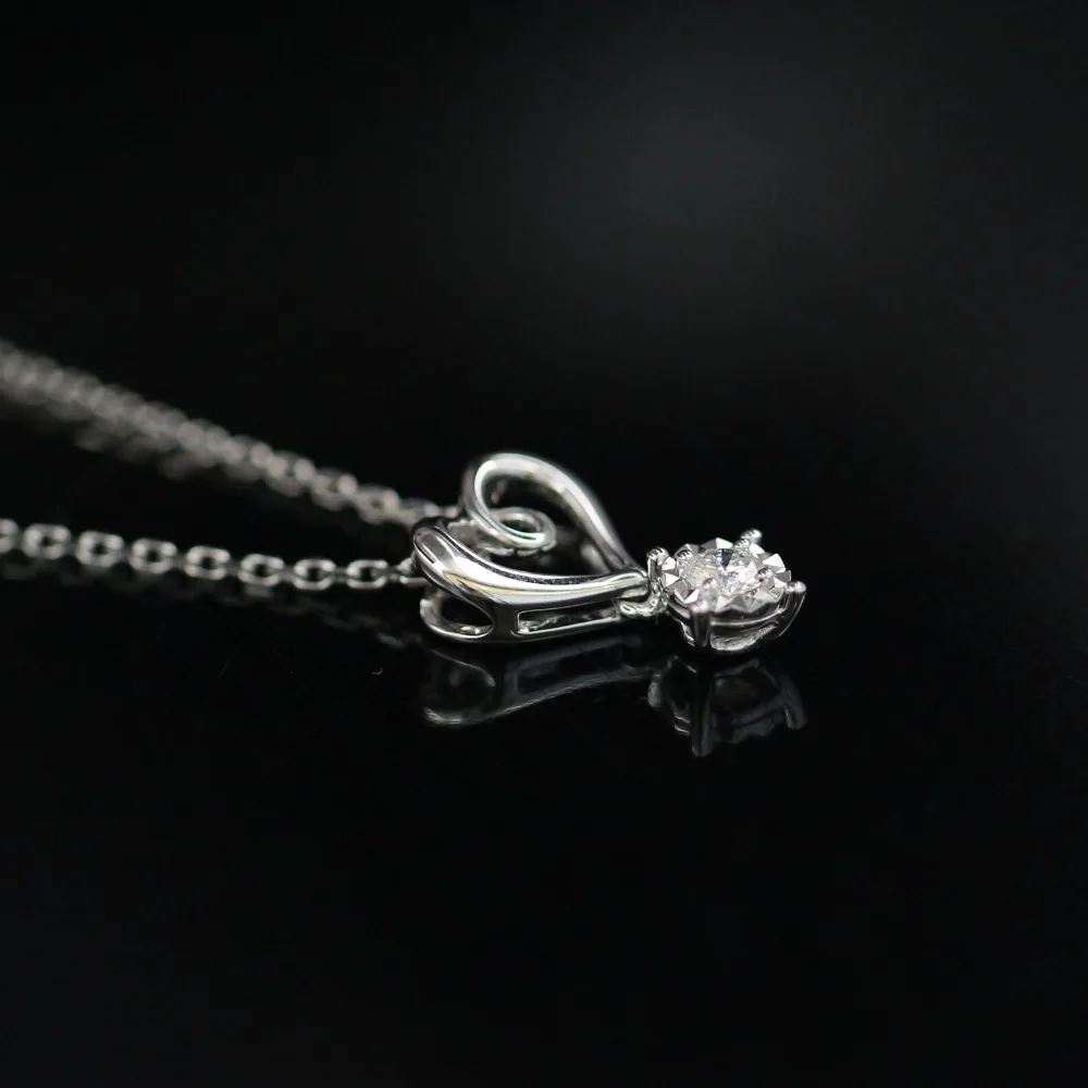 

LASAMERO Halo 0.093CT 18k Gold Round Cut Square Center Pave Set Natural Diamond Pendant Necklace Chain Women Fine Jewelry