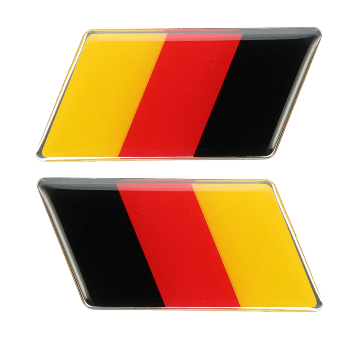 

Pair Aluminum Germany Flag Rear Emblem Badge Sticker For Jetta /MK7 /MK6 /Golf /CC /GTI Waterproof