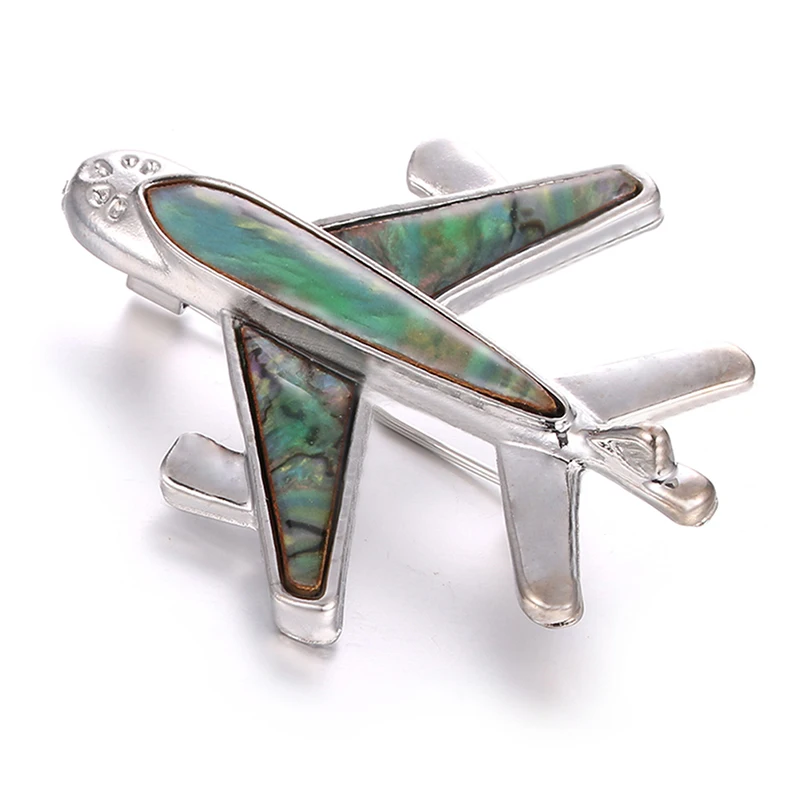 Alloy Airplane Brooch Pins Plane Luxury Brand Brooches Costumes