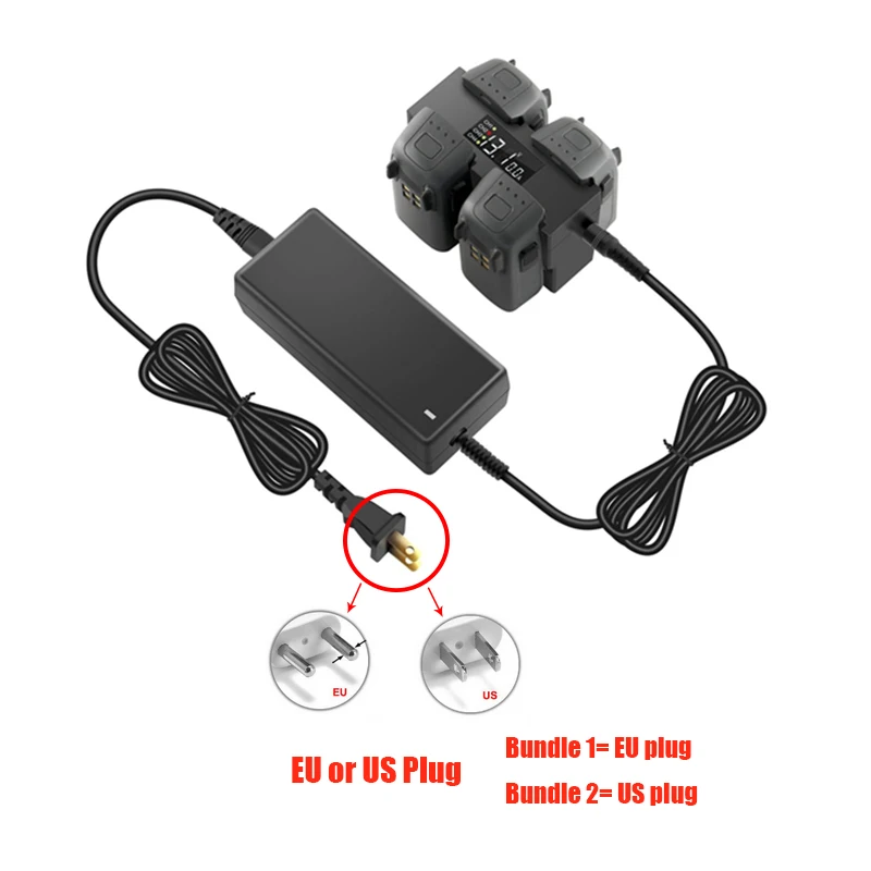 

New Battery Charger Fast Charger for DJI SPARK Intelligent Flight Battery Charging Hub 100-240V AC Input DC 13.05V/2.2A Output