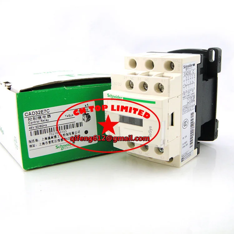 

CAD32E7C AC48V 50/60Hz TeSys D series Contactor Control Relay 3NO+2NC New