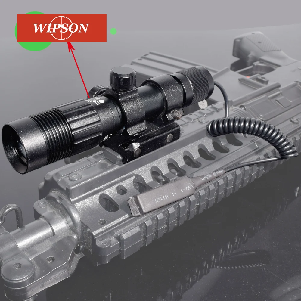 

WIPSON Hunting Adjustable Green laser pointer Sight Designator/Illuminator/Flashlight Picatinny W/Weaver Mount Free Shipping