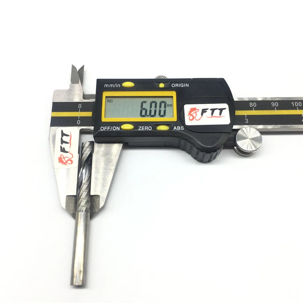 1 шт. Один Флейта d6x32 6 мм 32 мм длинной деревянной фреза высокого качества ПВХ Карбид Гравировка Фрезы с ЧПУ фрезы акрил