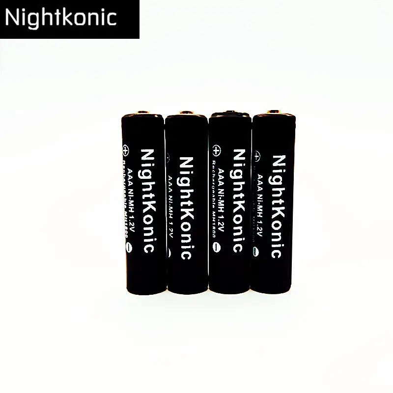 Nightkonic 4 шт./партия aaa батарея 1,2 V Ni-MH Аккумуляторная батарея для камеры игрушка-фонарик AAA батарея