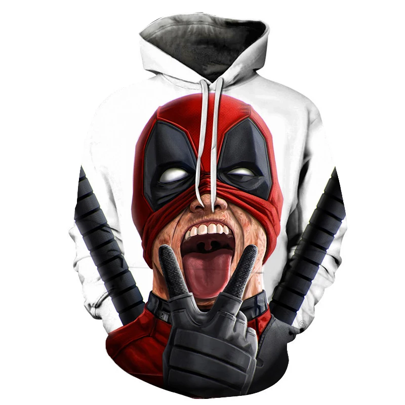 

New Arrival Deadpool 3D Sweatshirts Men/Women Hoodies Fashion Autumn Winter Loose Casual Hooded Hoody Tops Streetwear Hoodie Men