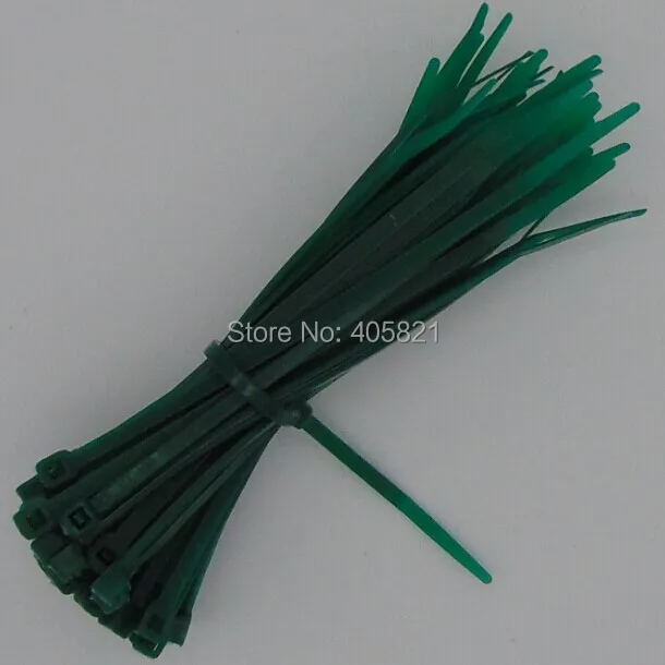 

3*100 Green Self-locking Nylon PA66 Cable Ties//Zip Ties 1000PCS/Bag